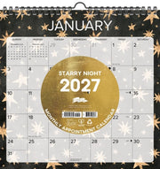 Starry Night 2027 12 X 12 Spiral Wall Ca By Willow Creek Press