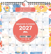 Meadow Flowers 2027 12 X 12 Spiral Wall By Willow Creek Press