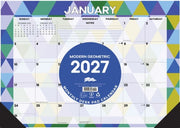 Modern Geometric 2027 17 X 12 Monthly De By Willow Creek Press