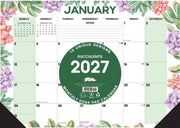 Succulents 2027 17 X 12 Monthly Deskpad By Willow Creek Press