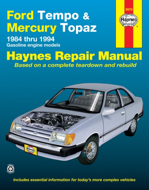Ford Tempo Mercury Topaz 8494 By Haynes J H