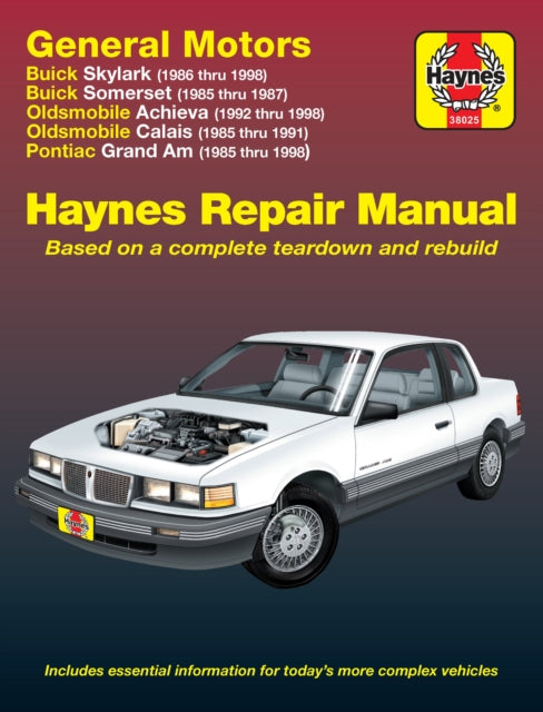 General Motors N Cars 1985 Thru 1998 By Haynes Publishi
