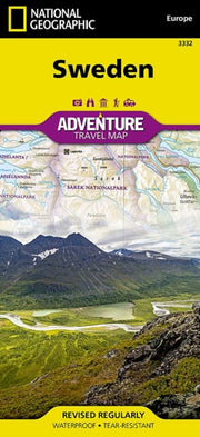 Sweden Adventure Map National Geographic By National Geographic