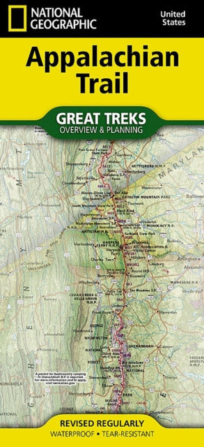 Appalachian Trail Overview & Planning Ma By Nat Geo Maps
