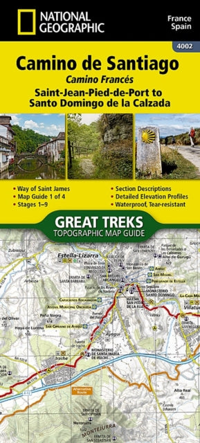 Camino De Santiago Camino Frances Map 1