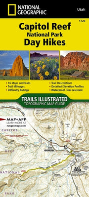 Capitol Reef National Park Day Hikes Map By Nat Geo Maps