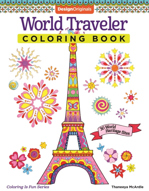 Travel Landmarks Coloring Book
