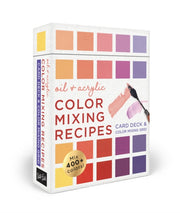 Oil & Acrylic Color Mixing Recipes Cards By Powell, William F