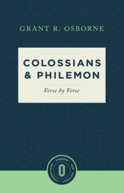 Colossians Philemon Verse By Verse