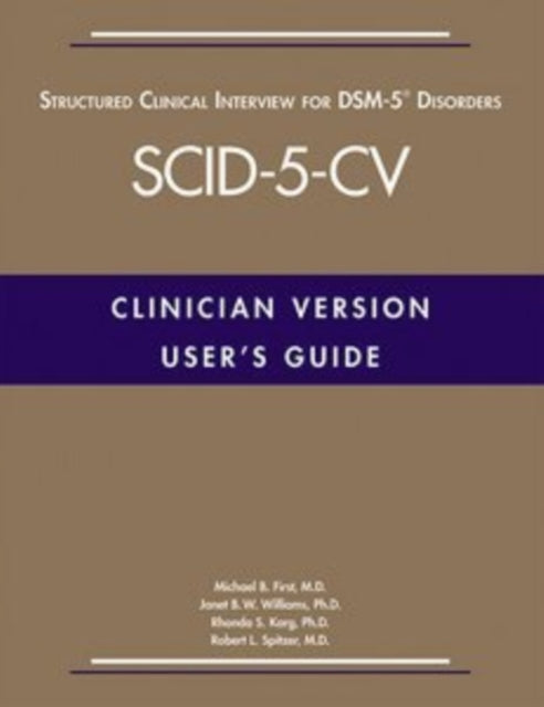 Users Guide Structured Clinical Interp By Michael B. First