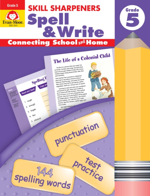 Skill Sharpeners Spell Write Grade 5 By Publishers, Evan-moo