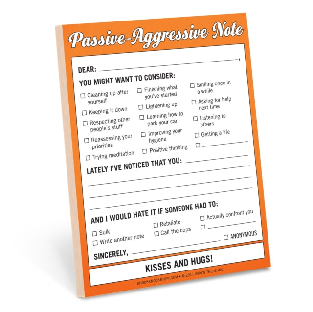 Nifty Note Passive Aggressive