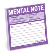 Sticky Mental Note By Knock Knock