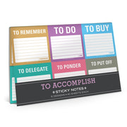 Sticky Note Packet To Accomplish