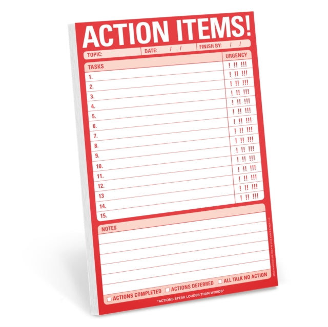 Action Items Pad