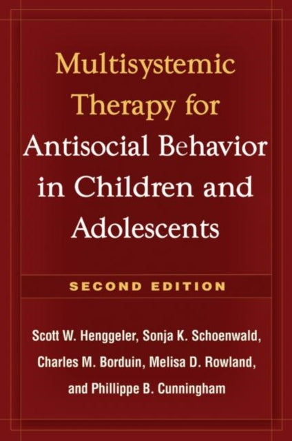 Multisystemic Therapy For Antisocial Be