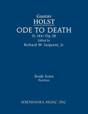 Ode To Death, H.144: Study Score