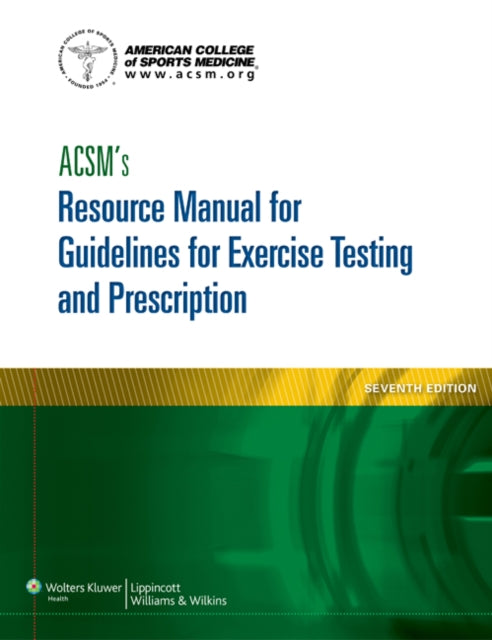 Acsms Resource Manual For Guidelines For