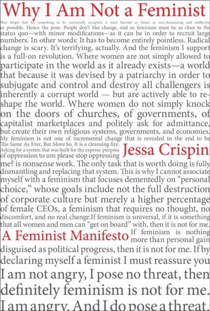 Why I Am Not A Feminist