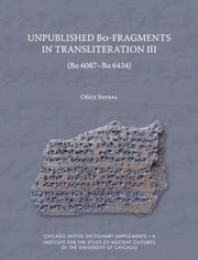 Unpublished Bo Fragments In Translitera By Soysal Oguz
