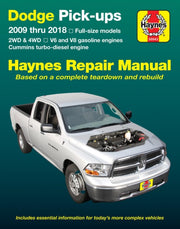 Dodge Pick-ups 2009 Thru 2018 Haynes Rel