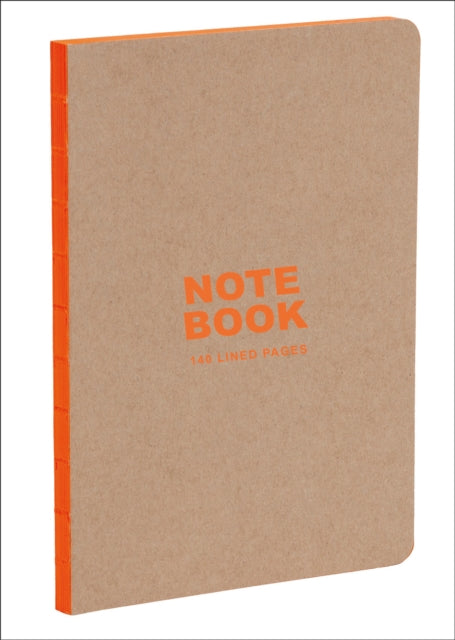 Kraft & Orange A5 Notebook Lined Paper