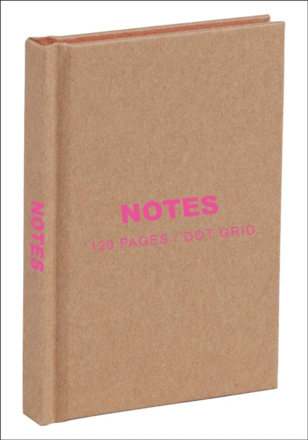 Kraft & Pink Mini Notebk Dot Grid Paper