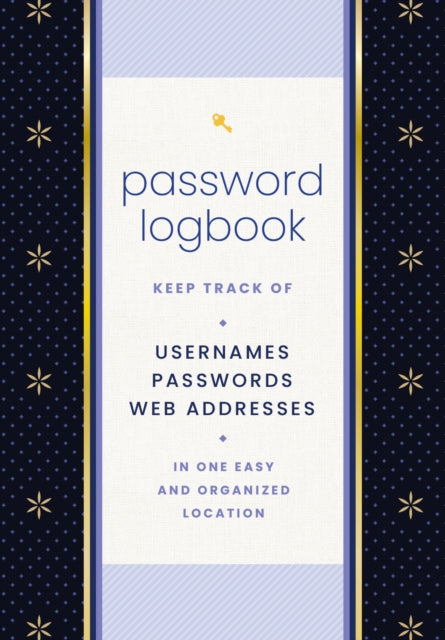 Password Logbook Black & Gold