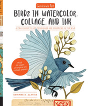 Birds In Watercolor Collage & Ink