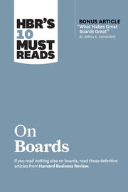 Hbr S 10 Must Reads On Boards