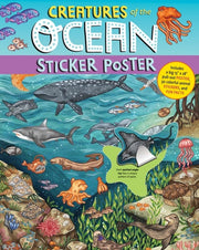 Creatures Of The Ocean Sticker Poster
