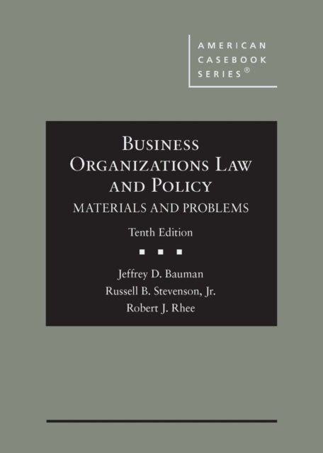 Business Organizations Law And Policy 1