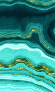 Teal Agate Blank Lined Journal