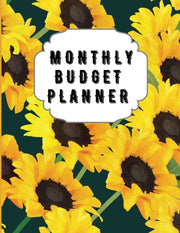 Monthly Budget Planner: Sunflower Monthl