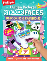 Hidden Pictures Sticker Faces Unicorns