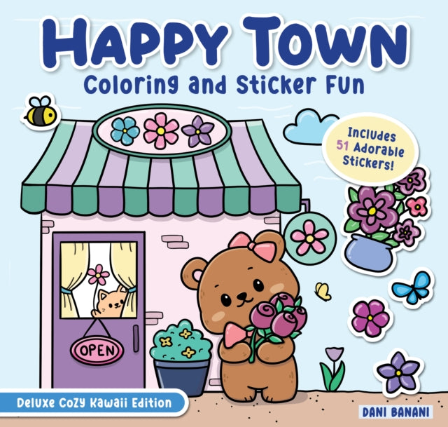 Happy Town Coloring & Sticker Fun
