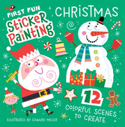 First Fun Sticker Painting Christmas By Miller, Edward