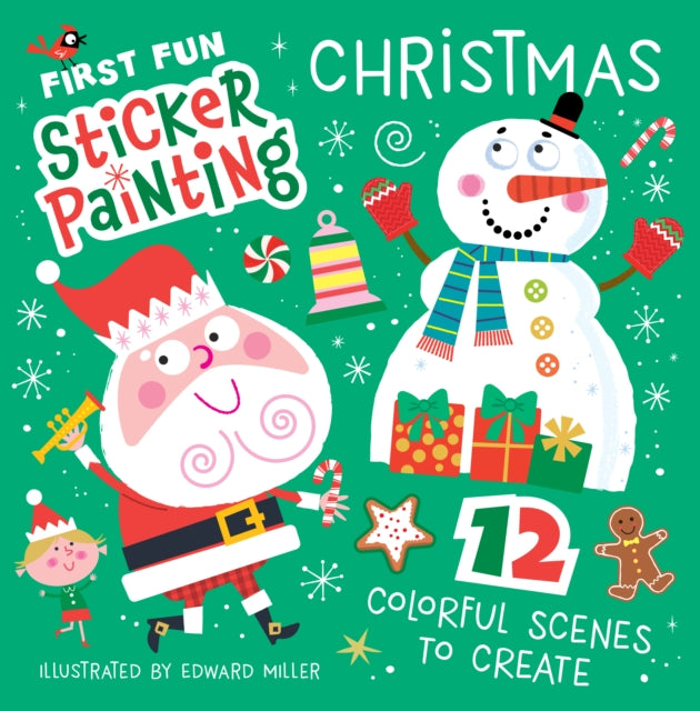 First Fun Sticker Painting Christmas By Miller, Edward
