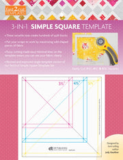 Fast2cut 3in1 Simple Square Template