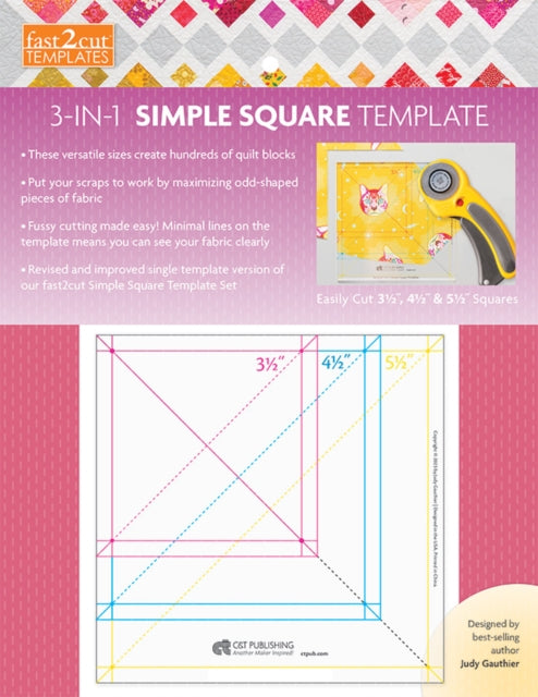 Fast2cut 3in1 Simple Square Template