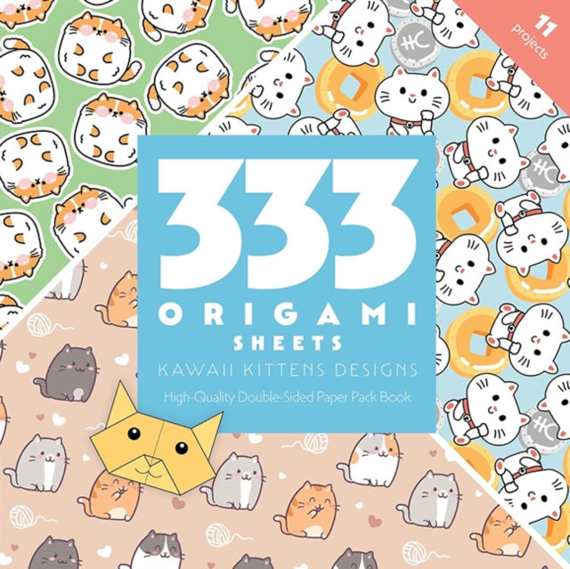 333 Origami Sheets Kawaii Kittens Design