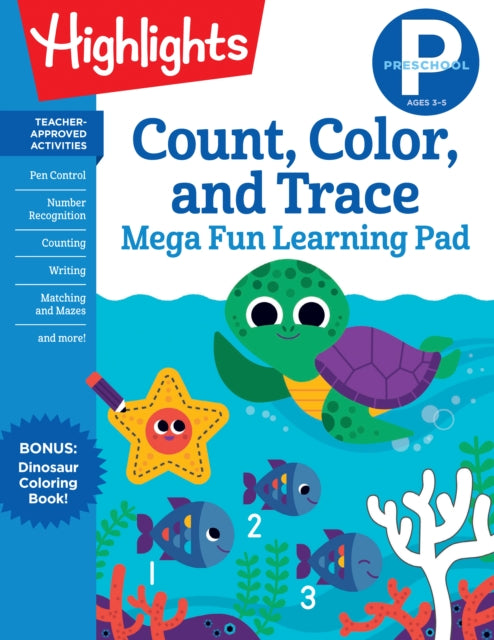 P Count Color Trace Pad By Highlights Learning