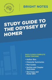 Study Guide To The Odyssey By Homer By Intelligent Educatio