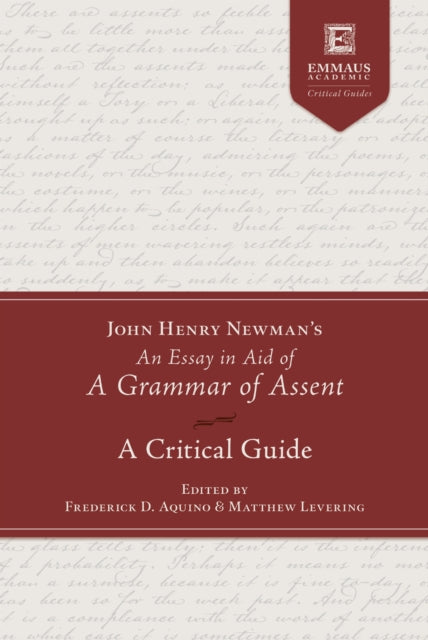 John Henry Newmans An Essay In Aid Of A By Matthew Levering (ed