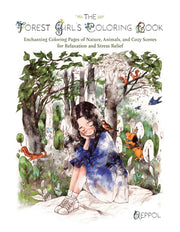 Forest Girls Coloring Book