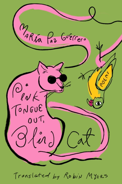 Pink Tongue Out Blind Cat By Maria Paz Guerrero