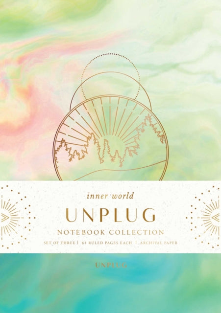 Unplug Sewn Notebook Collection Set Of 3