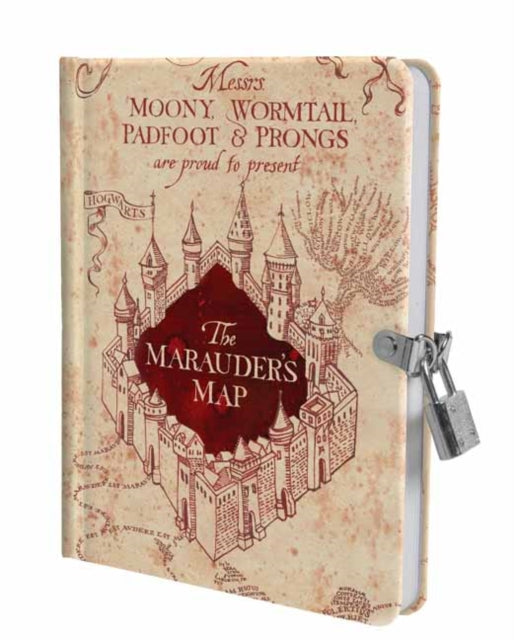 Harry Potter Marauders Map Lock Diary