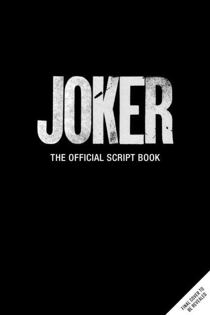 Joker Official Script Book By Insight