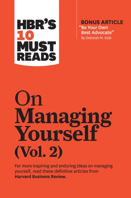 Hbrs 10 Must Reads On Managing Yourself